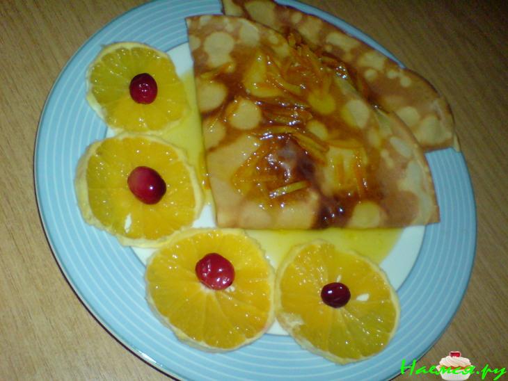Омлеты с апельсинами (Crepes)