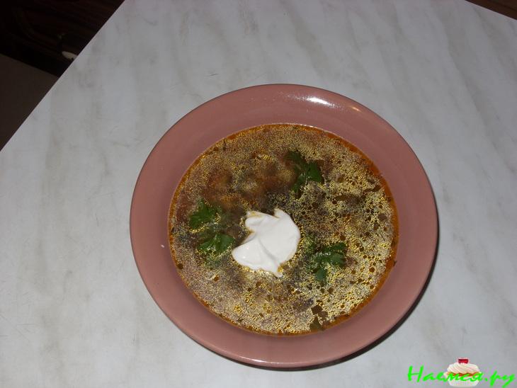 Супчик из маринованных огурчиков с гречневой крупой