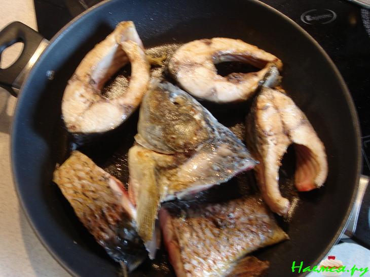 Запеченная рыба с овощами