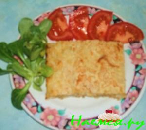 Запеканка с фаршем, рисом и капустой