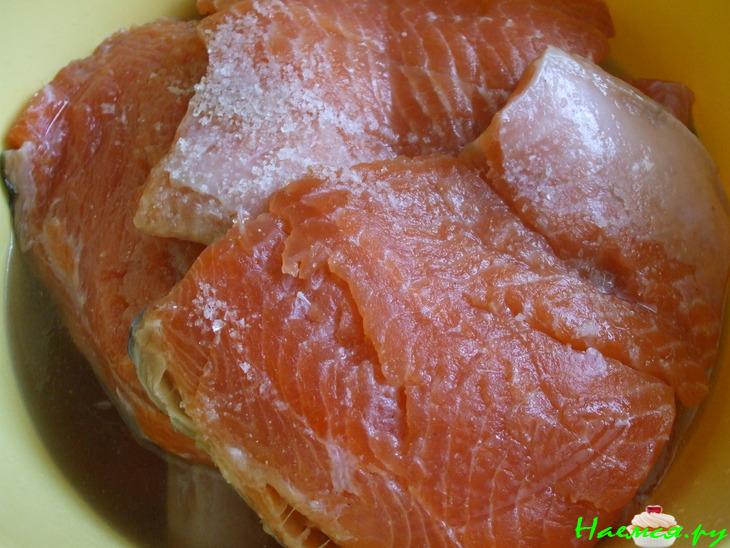 Свежесолёный лосось Свежесолёный лосось