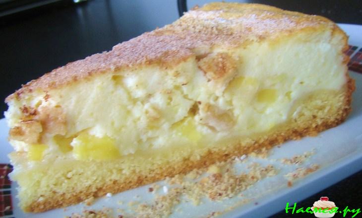 Нежный сливочно-фруктовый творожник