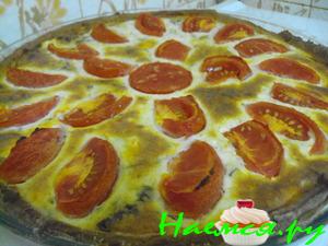 Тарт с сыром и овощами