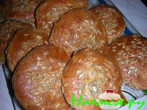 Овсяные булочки с семечками