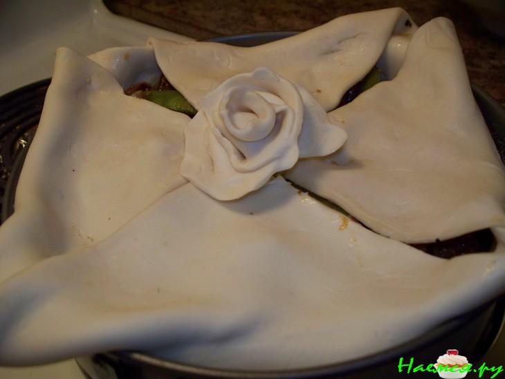 Пирог грибно-овощной мой вариант 