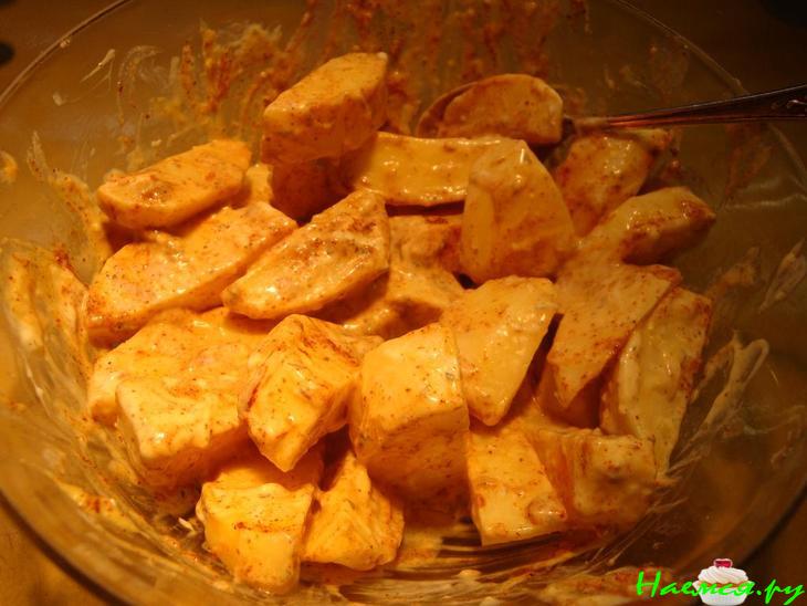 Мясной хлеб с картофельной начинкой