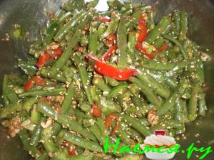 Салат из зелёной стручковой фасоли