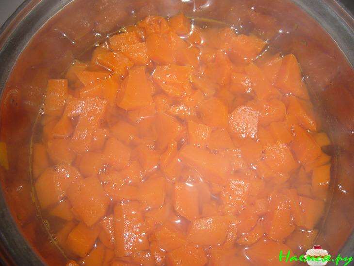 Сладкий блинный тыквенный пирог