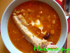 Рассольник с чечевицей