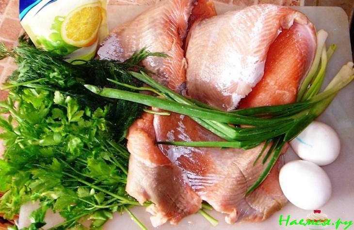 Котлеты из горбуши с зеленью