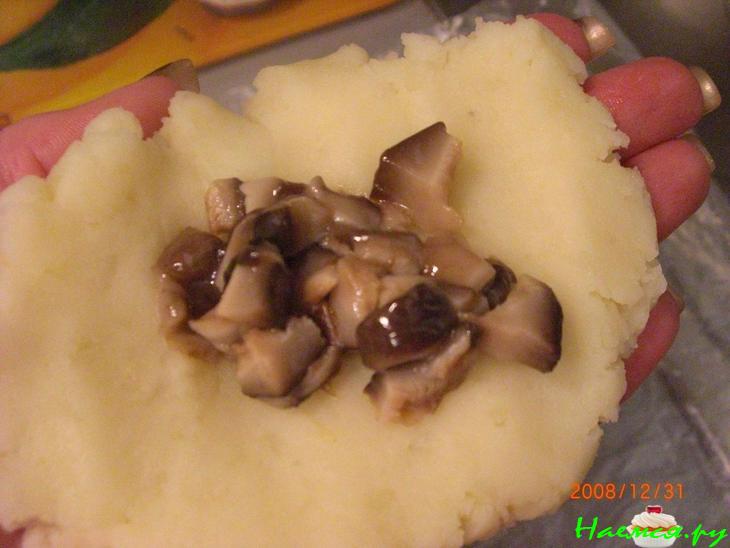 Картофельные котлеты с грибами