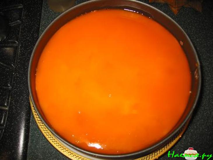 Персиковый торт - суфле