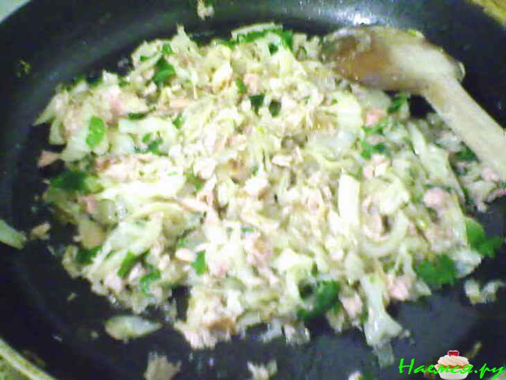 Пирог с капустой и рыбой