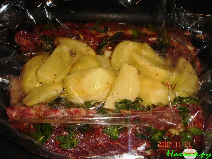 Баранья корейка в рукаве Баранья корейка в рукаве