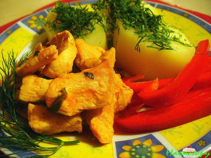 Куриные грудки в томатном соке