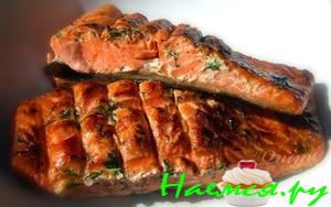 Форель на углях