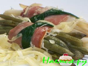 Фасоль стручковая с вяленым мясом и сыром !!!!