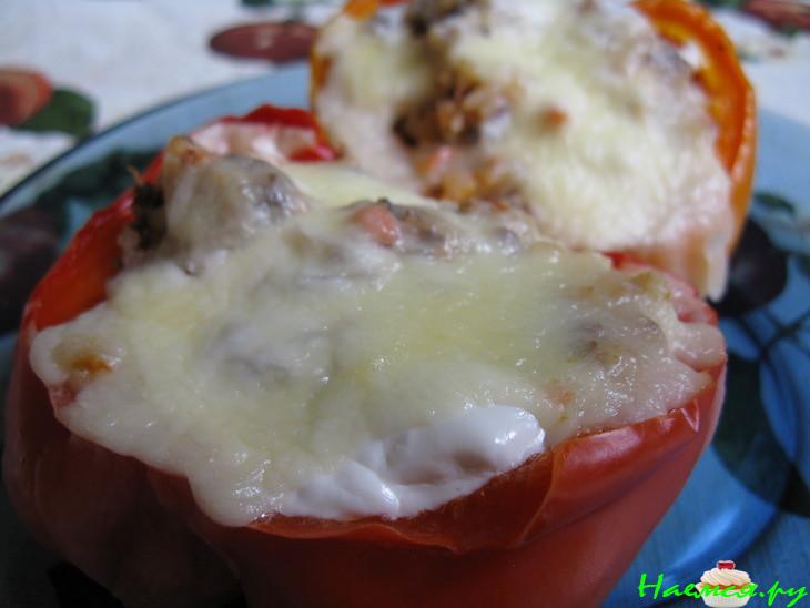 Перцы фаршированные запечёные