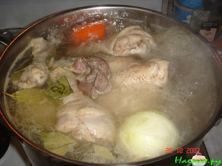 Куриный бульон (с потрохами)