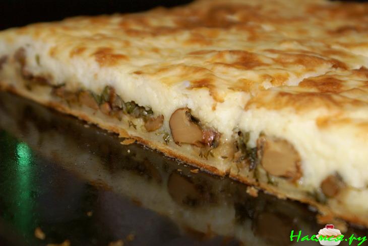 Пирог с грибами и картофелем Пирог с грибами и картофелем
