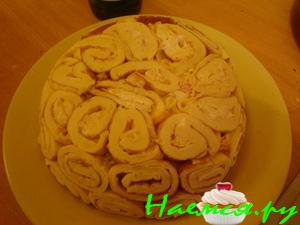 Салат "Полянка" с омлетом