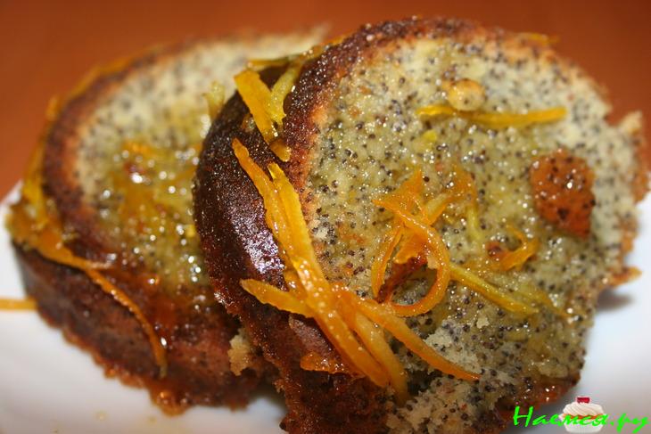 Апельсиновый кекс с маком