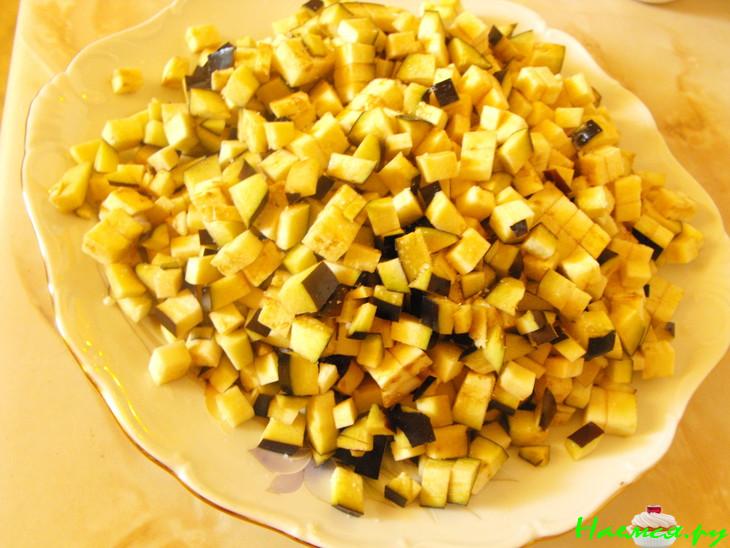 Жюльен из баклажанов с грибами