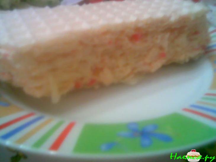 Вафельный торт с рахат-лукумом