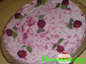 Малиновый чизкейк с белым шоколадом Малиновый чизкейк с белым шоколадом