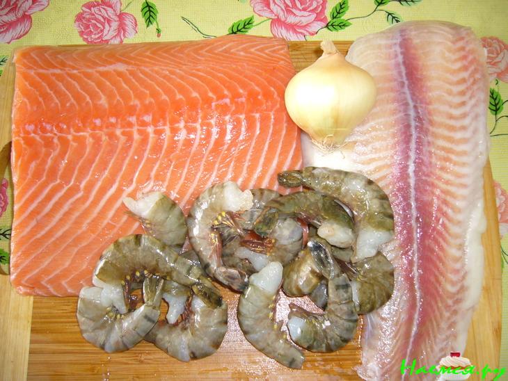 Зразы рыбные из сёмги и пангасиуса