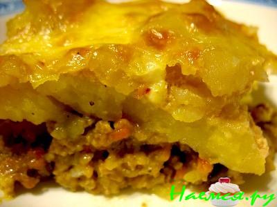 Картофельная запеканка с яйцом, луком Картофельная запеканка с яйцом, луком