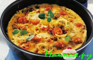 Омлет с помидорками (черри) Омлет с помидорками (черри)