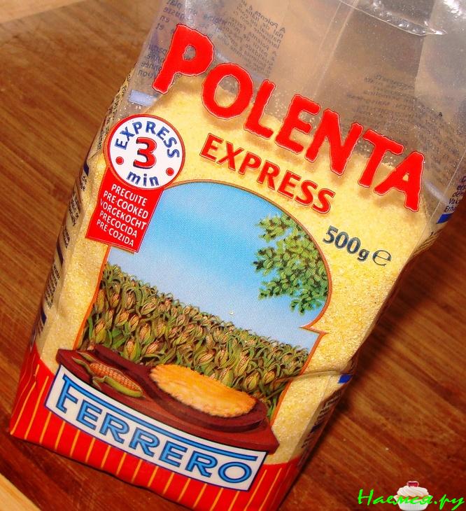 Полента с грибами 