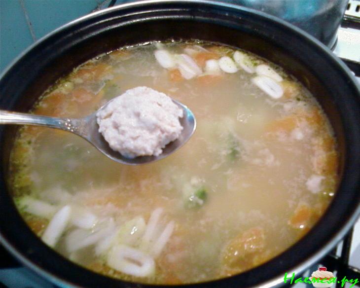 Овощной суп с хреном и горчицей