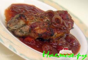 Мясо с гранатовым соусом