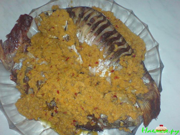 Рыба в икряном соусе