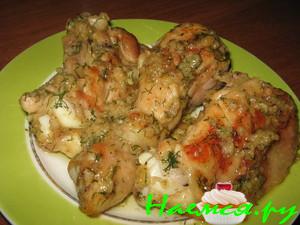 Курица в светлом пиве