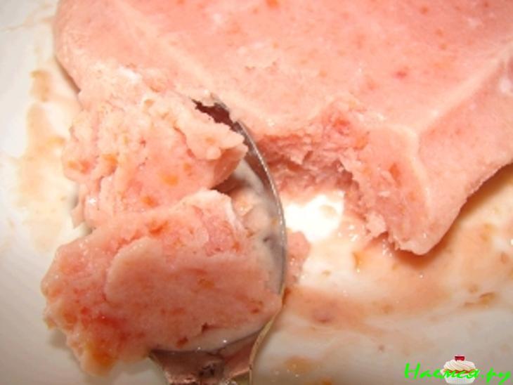 Нектарины с йогуртом а-ля мороженое