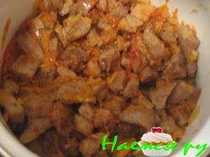 Свинина с грейпфрутовой подливой