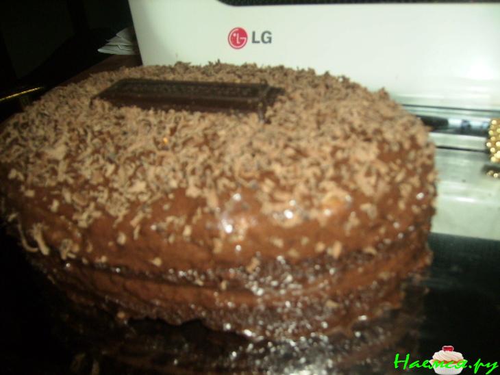 Шоколадно-лимонный торт или сюрприз за 15 минут