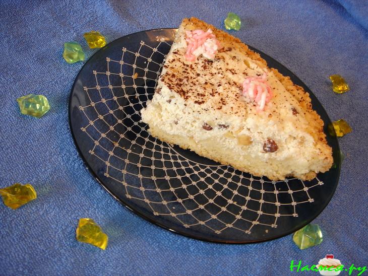 Творожный пирог с орешками