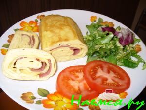 Необычный омлетный рулончик