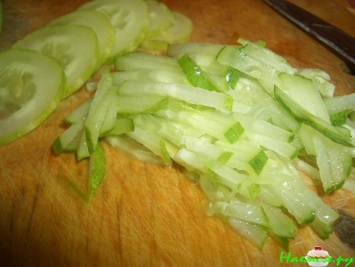 Салат из говяжьей печени с грибами