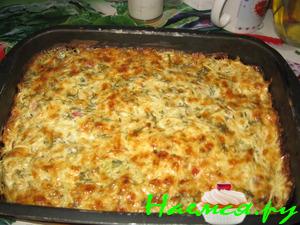 Овощная запеканка с курицей