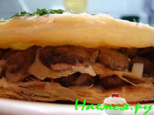 Несладкий грибной тортик Несладкий грибной тортик