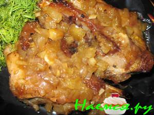 Ребрышки в медово-абрикосовом соусе