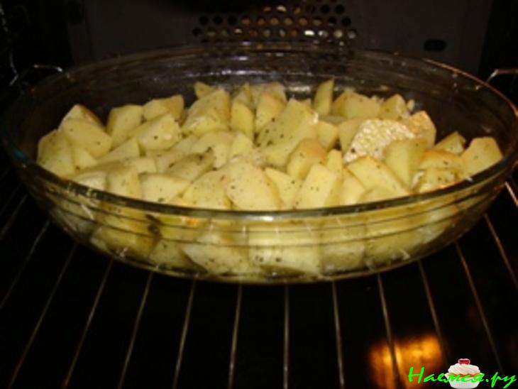 Картофель, запеченный с медом Картофель, запеченный с медом