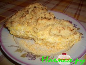 Пирог творожный с апельсином