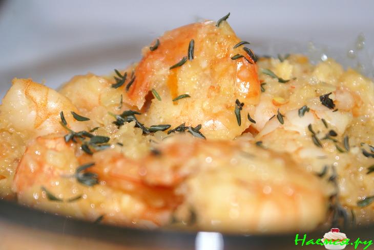 Креветки по-карибски