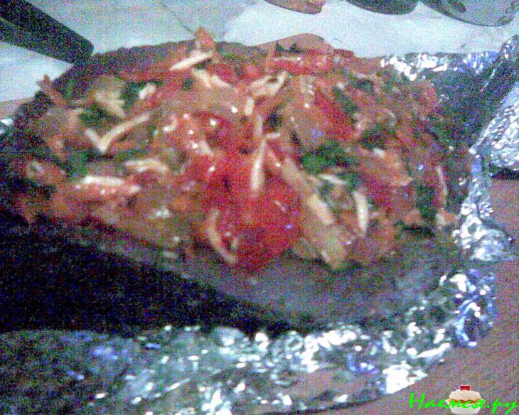 Пеленгас с пикантной овощной начинкой